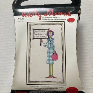 Dolly Mamas ‘It’s Official…I’ve Become My Mother” Counted Cross Stitch Kit